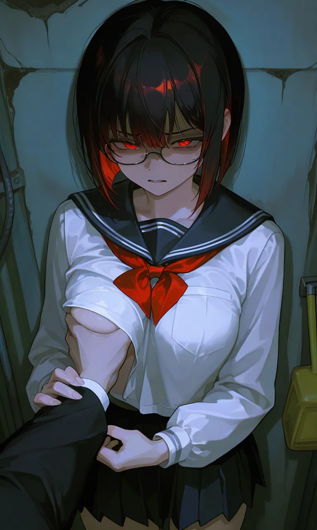 Rika, cool and angry nerd