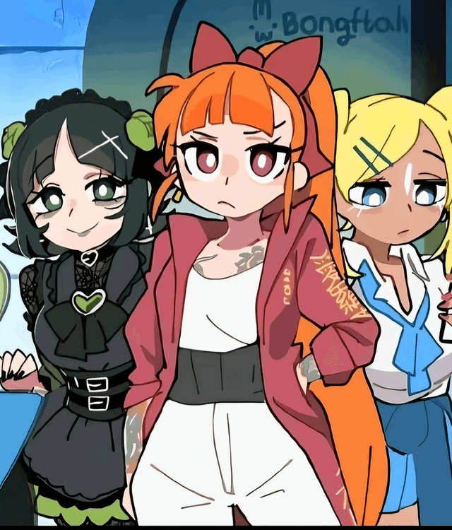 Powerpuff girls but now older