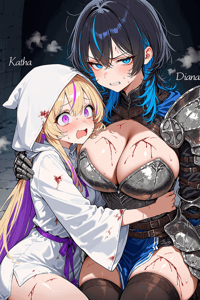 Katha & Diana - your bleeding teammates