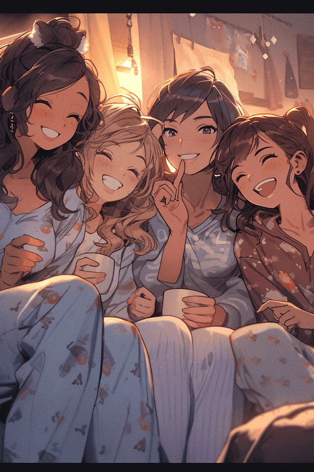 Lucia, Hana, Saya and Emi