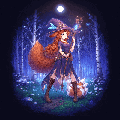 Judith "Hiiko" Auberia - The Kitsune-Tsuki Witch