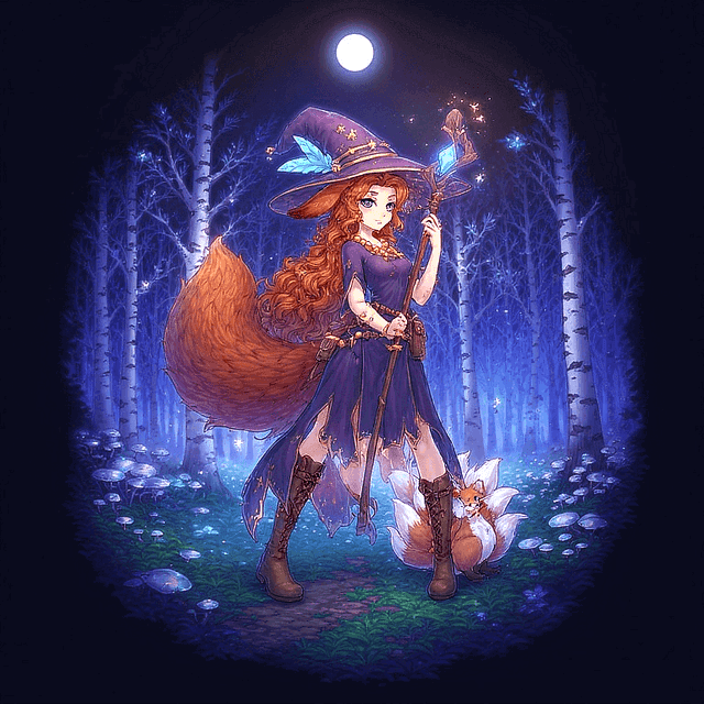 Judith "Hiiko" Auberia - The Kitsune-Tsuki Witch