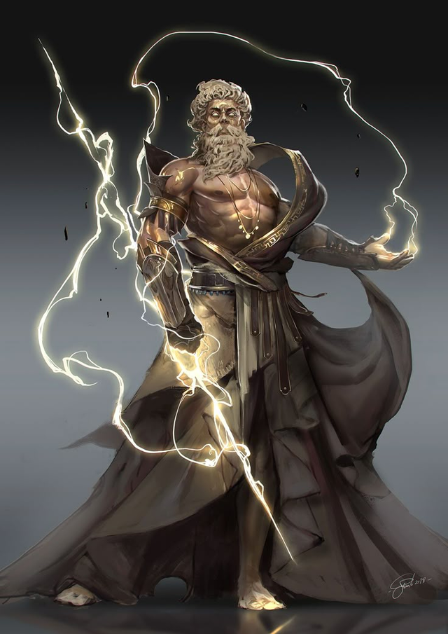 Zeus-king of gods
