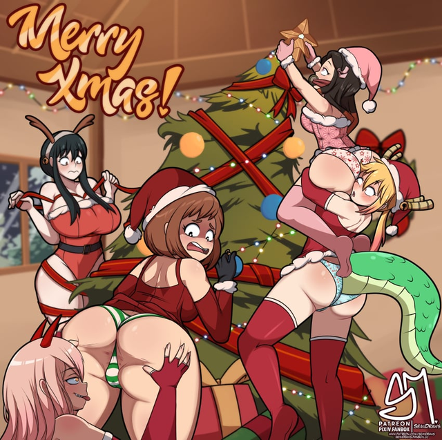 Nezuko, Yor, Urakara, Power and Tohru. Toga 