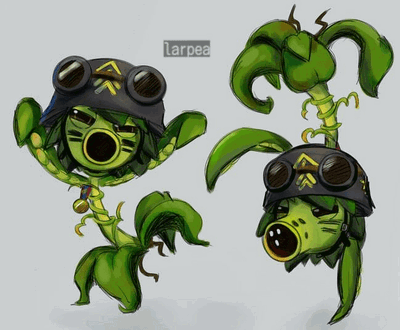Larry, the peashooter soldier