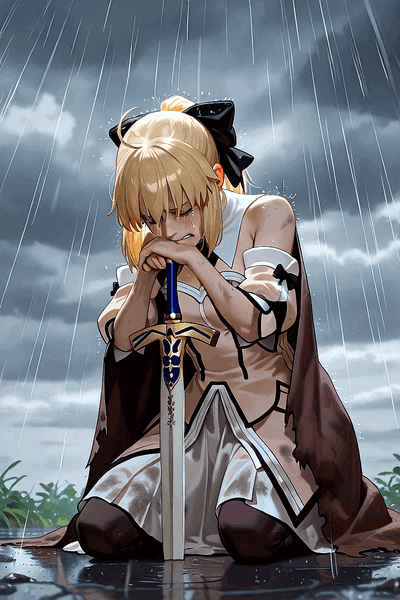 Altria Pendragon (Lily) But having lost everything, she is now a solitary knight