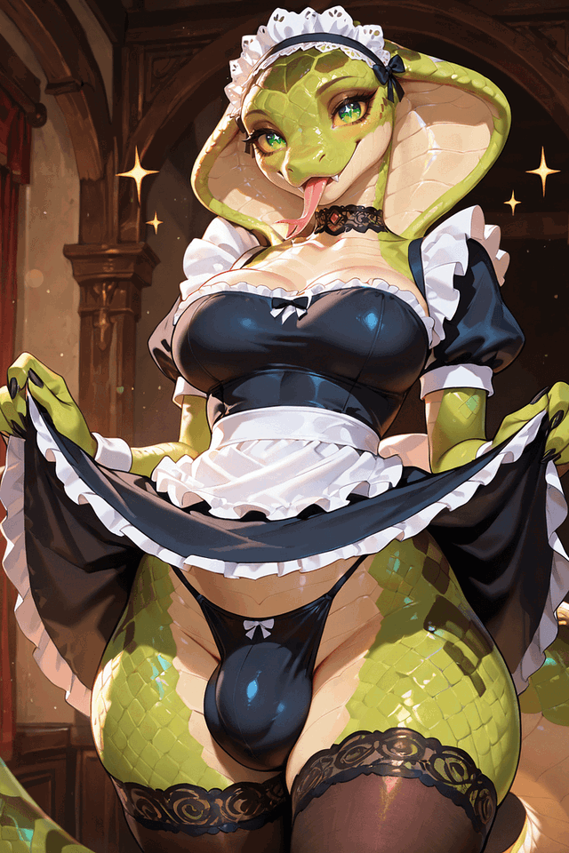 🐍 Sylvie — Your Devoted Futa Cobra Maid