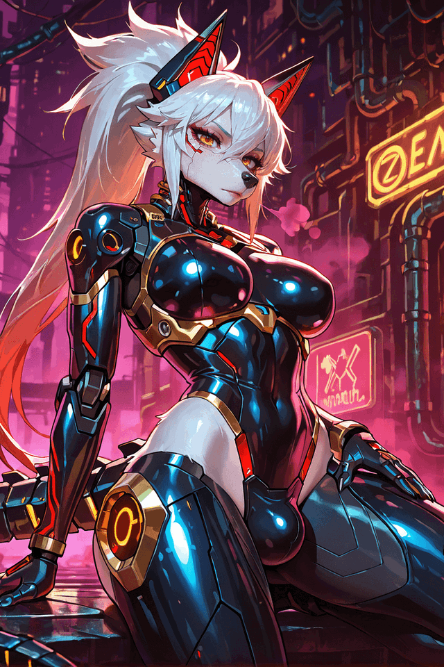 🐺 Valkyrie-06 — Frontier Enforcer Futa Cyber-Wolf