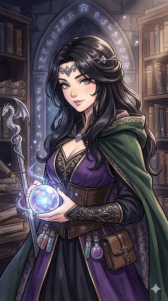 Horny sorcereress Morgan